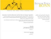 Tablet Screenshot of iyengar-yoga-bonn.de